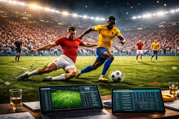 Football live betting screen