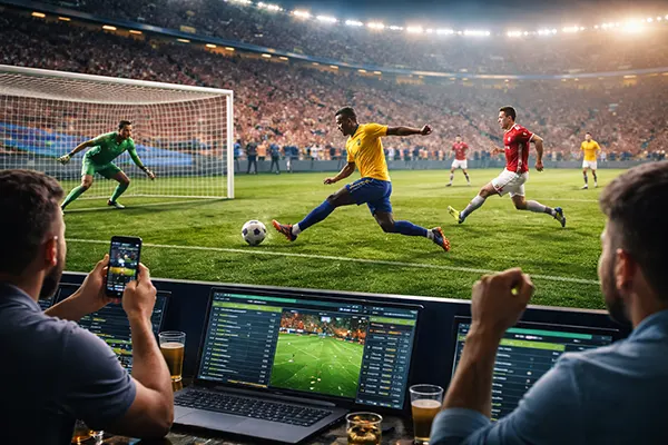 Football live betting screen