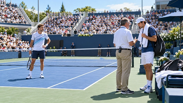 Tennis walkover settlement